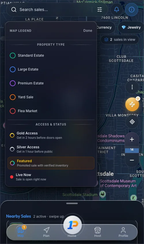 First Pick: Estate Sale Finder — screen 2