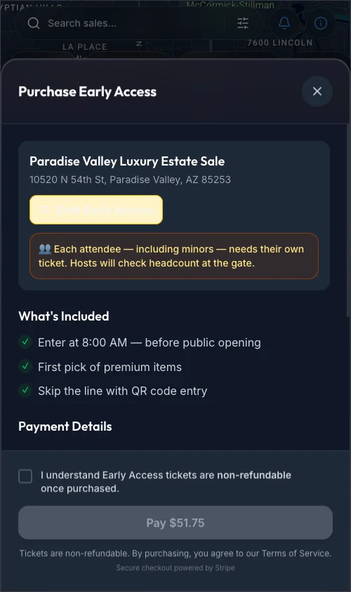 First Pick: Estate Sale Finder — screen 4